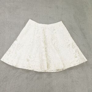 Draper James Skirt Womens‎ 12 White Embroidered Overlay Mini Bridal